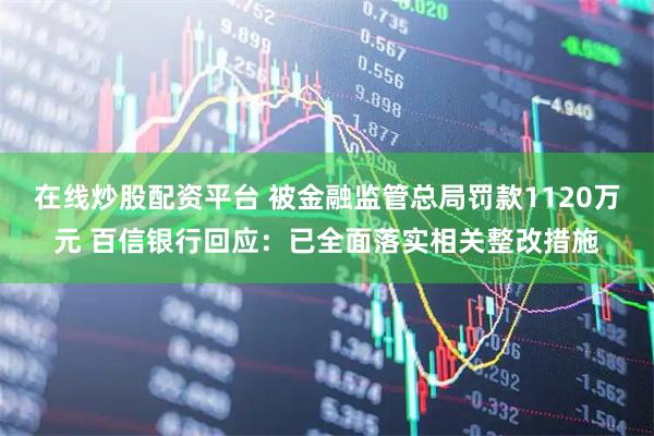 在线炒股配资平台 被金融监管总局罚款1120万元 百信银行回应：已全面落实相关整改措施